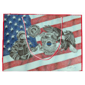 Patriottische Eerste Responder Groot Cadeauzakje (Achterkant)