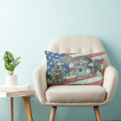 Patriottische Eerste Responders Kussen (Stoel)