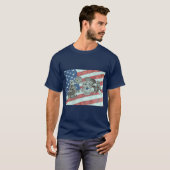 Patriottische eerste responders t-shirt (Voorkant volledig)
