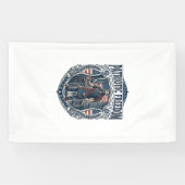 Patriottische eigenaar van een klein bedrijf spandoek (Horizontaal)