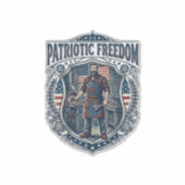 Patriottische eigenaar van een klein bedrijf sticker (Voorkant)