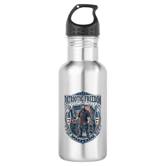 Patriottische eigenaar van een klein bedrijf waterfles  (Voorkant)