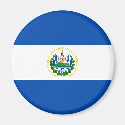Patriottische El Salvador-vlag Magneet (Voorkant)