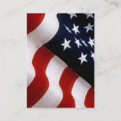 Patriottische, elegante Amerikaanse vlag Gold Wedd Informatiekaartje (Achterkant)