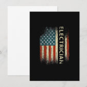 Patriottische elektrische cadeaus voor mannen Amer Notitiekaartje (Voorkant / Achterkant)