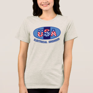 Patriottische Elektroingenieur T-shirt