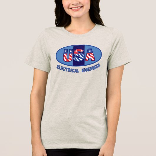 Patriottische Elektroingenieur T-shirt (Voorkant)