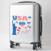 Patriottische Elementen Collectie Vinyl Sticker (Koffer)