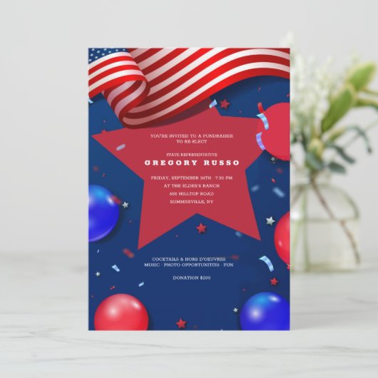 Patriottische elementen kaart (Staand voorkant)