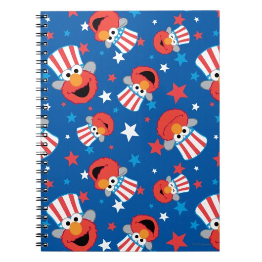 Patriottische Elmo-patroon Notitieboek (Voorkant)