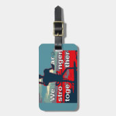 Patriottische empowering USA Verandering, samen st Bagagelabel (Voorkant verticaal)