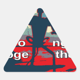 Patriottische empowering USA Verandering, samen st Sticker