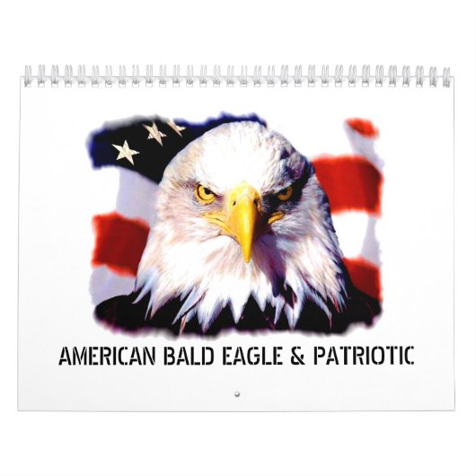Patriottische en Eagle Wall Agenda Kalender (Hoes)
