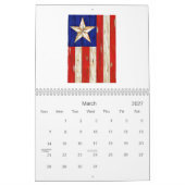Patriottische en Eagle Wall Agenda Kalender (Mar 2027)