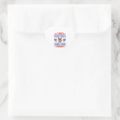 Patriottische Engelse buldog hond Hart Sticker (Tas)