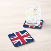 Patriottische Engelse vlag Bier Onderzetter (Rechterzijde)