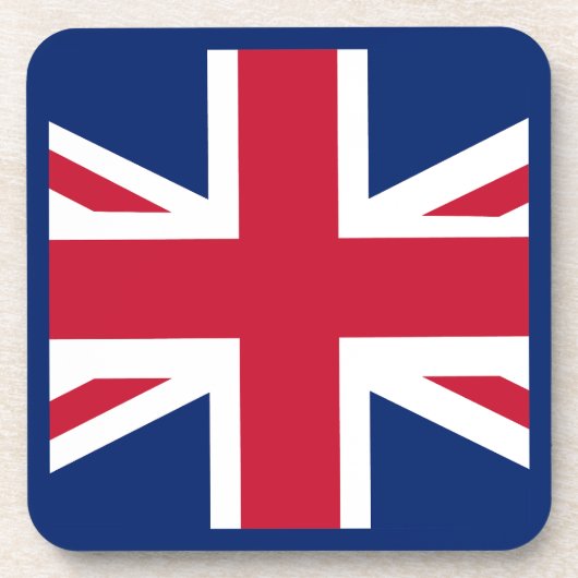 Patriottische Engelse vlag Bier Onderzetter (Voorkant)