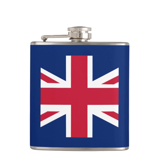 Patriottische Engelse vlag Heupfles (Voorkant)