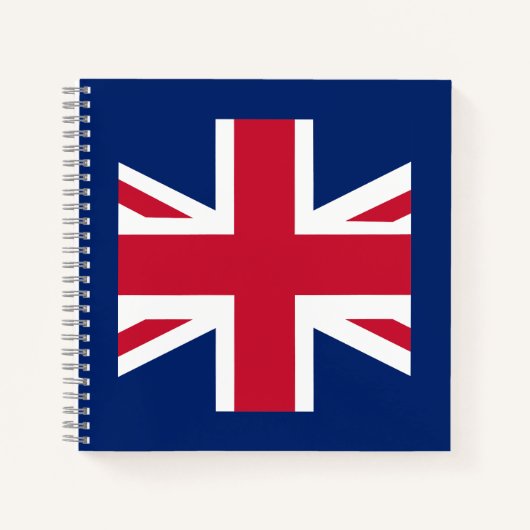 Patriottische Engelse vlag Notitieboek (Voorkant)