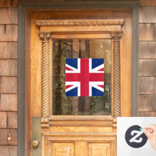Patriottische Engelse vlag Raamsticker