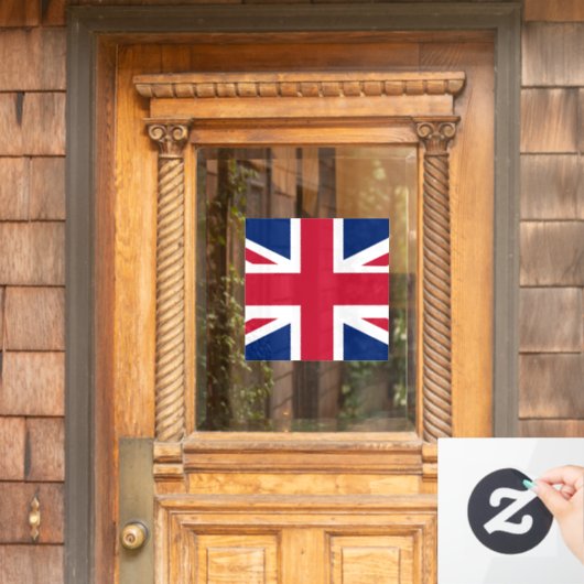 Patriottische Engelse vlag Raamsticker (Huis Deur)