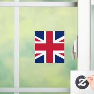 Patriottische Engelse vlag Raamsticker