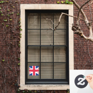 Patriottische Engelse vlag Raamsticker