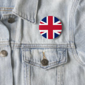 Patriottische Engelse vlag Ronde Button 5,7 Cm (In situ)
