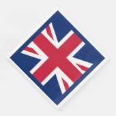 Patriottische Engelse vlag Servet (Hoek)