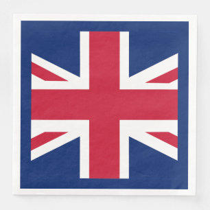 Patriottische Engelse vlag Servet