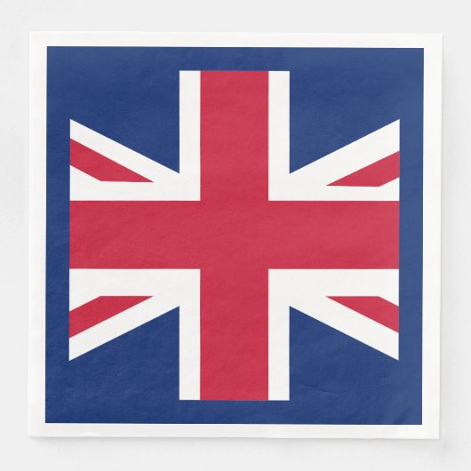 Patriottische Engelse vlag Servet (Voorkant)