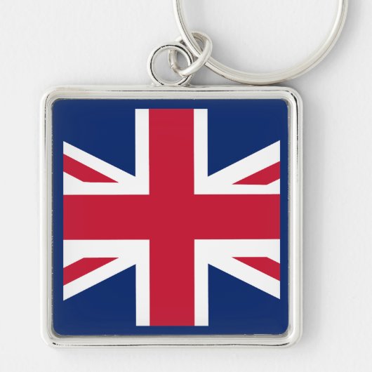 Patriottische Engelse vlag Sleutelhanger (Voorkant)