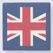 Patriottische Engelse vlag Stenen Onderzetter (Voorkant)