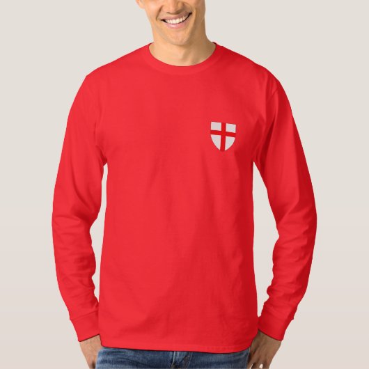 Patriottische Engelse vlag T-shirt (Voorkant)
