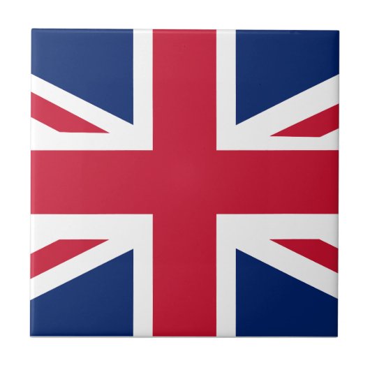 Patriottische Engelse vlag Tegeltje (Voorkant)