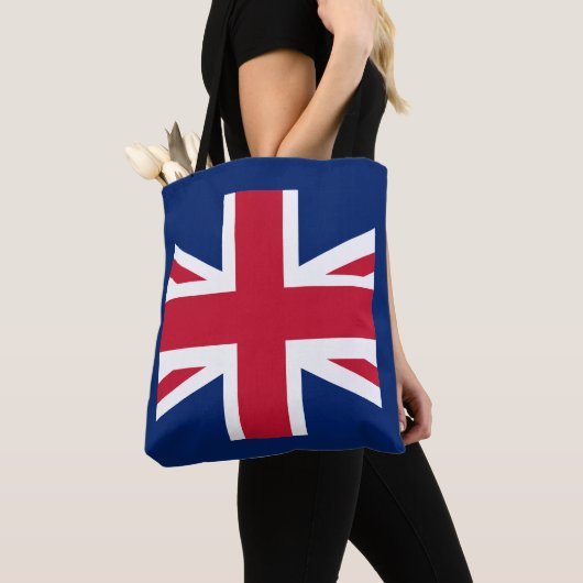 Patriottische Engelse vlag Tote Bag (Dichtbij)