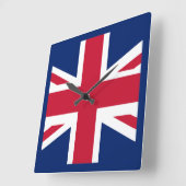 Patriottische Engelse vlag Vierkante Klok (Hoek)