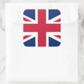 Patriottische Engelse vlag Vierkante Sticker (Tas)