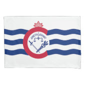 Patriottische Enkele Kussensloop met Cincinnati vl (Voorkant)