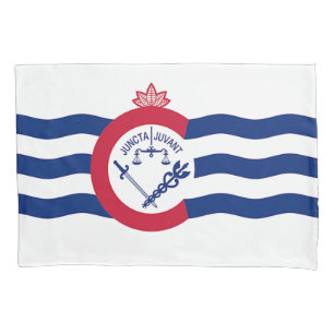 Patriottische Enkele Kussensloop met Cincinnati vl