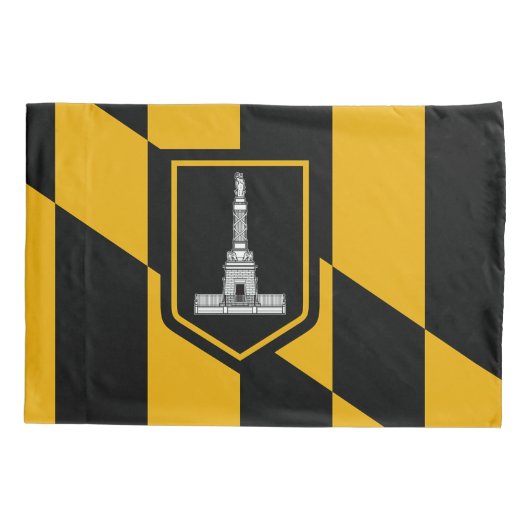 Patriottische Enkele Kussensloop met vlag van Balt (Achterkant)