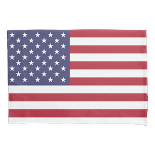 Patriottische Enkele Kussensloop met vlag van de V