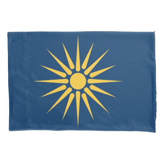 Patriottische enkele kussensloop met vlag van Mace (Voorkant)