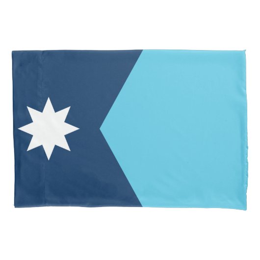 Patriottische enkele kussensloop met vlag van Minn (Voorkant)