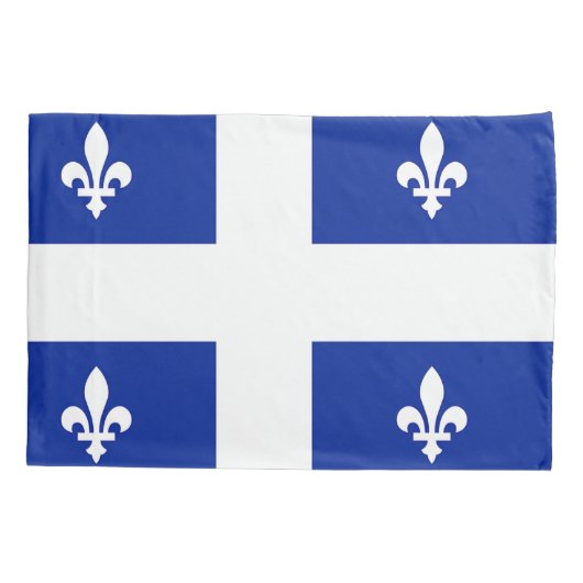 Patriottische Enkele Kussensloop met vlag van Queb (Achterkant)