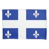 Patriottische Enkele Kussensloop met vlag van Queb (Voorkant)
