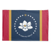 Patriottische enkele kussensloop, vlag van Mississ Kussensloop (Achterkant)