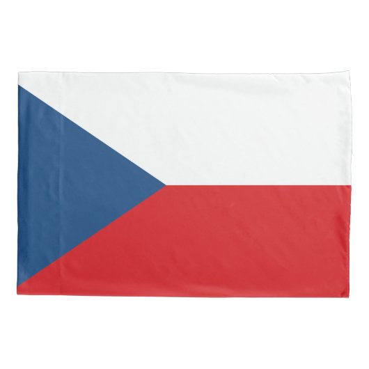 Patriottische enkele kussensloop vlag van Tsjechië (Achterkant)