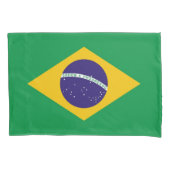 Patriottische enkelvoudige Kussensloop van Brazili (Voorkant)