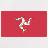 Patriottische etiketten met de vlag van het eiland labels (Design 1)